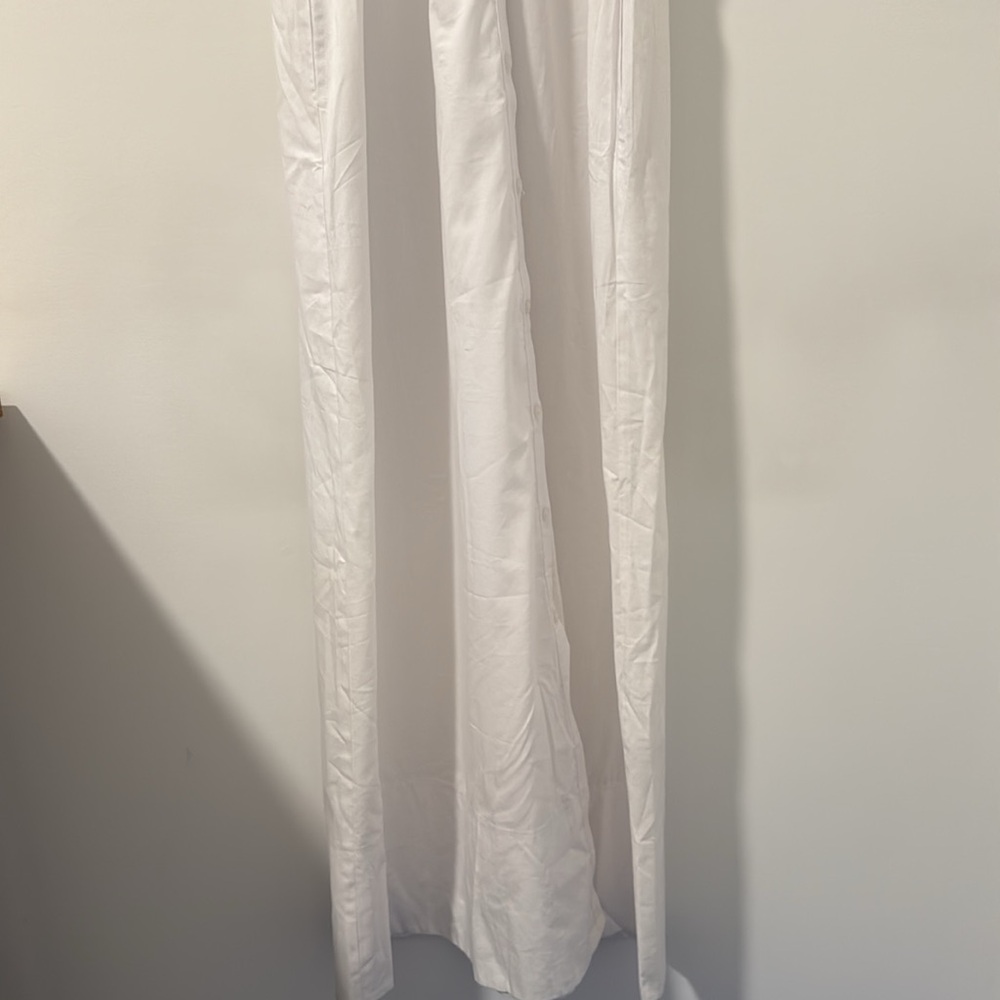 Madewell Tie-Waist Button-Front Midi Dress in Poplin - Picture 7 of 10